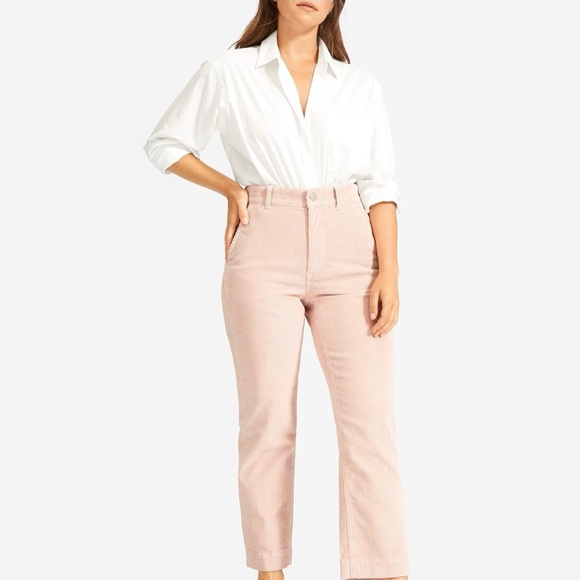 Everlane Baby Cord The Cheeky Straight Regular Corduroy Pants Petal Pink Size 30 - Picture 16 of 16